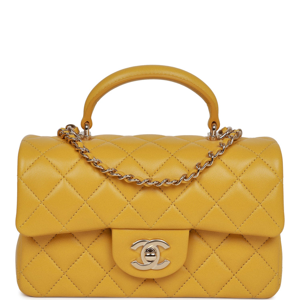 Yellow chanel flap bag Clearance
