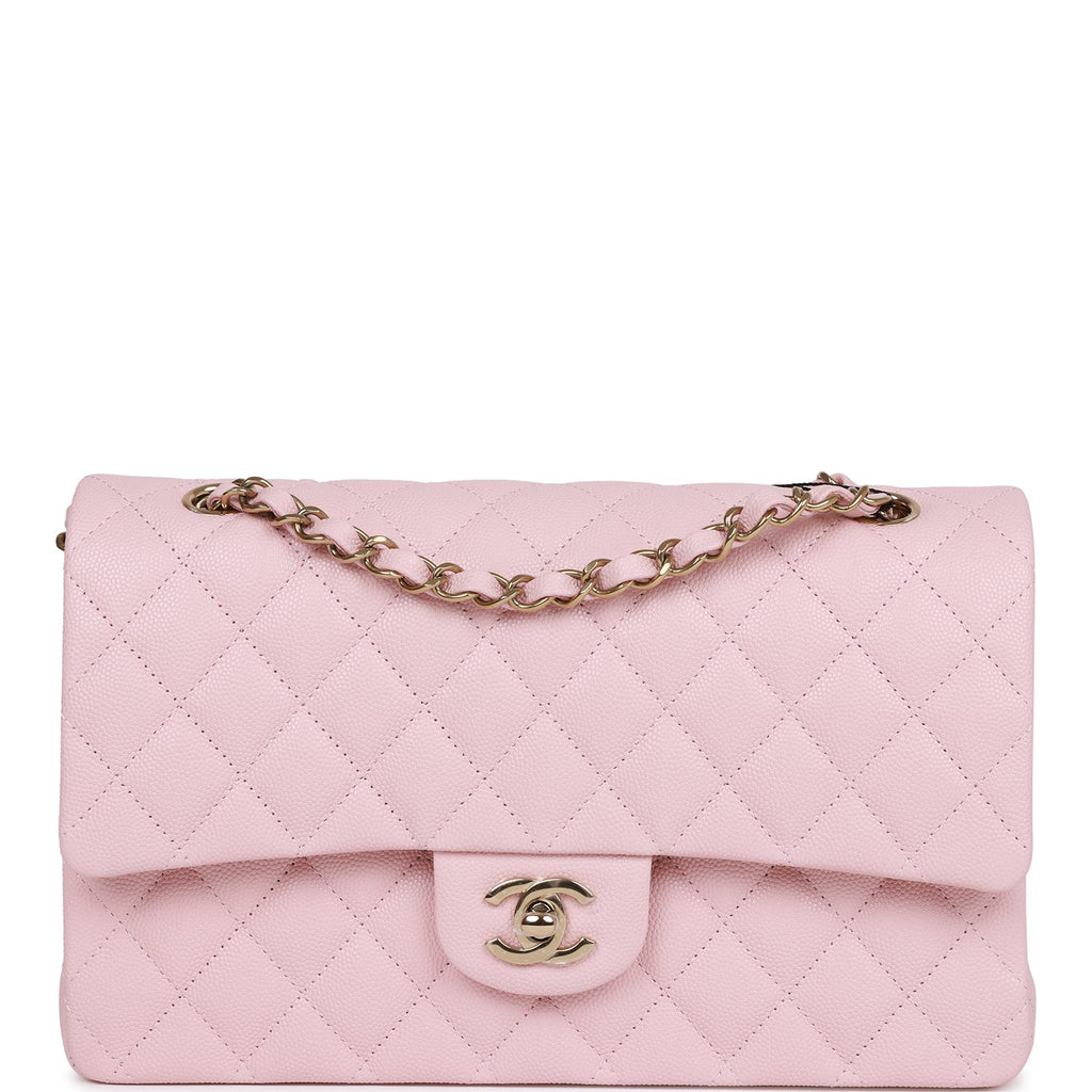 Chanel Dark Pink Quilted Caviar Medium Classic Double Flap Bag Silver  Hardware – Madison Avenue Couture