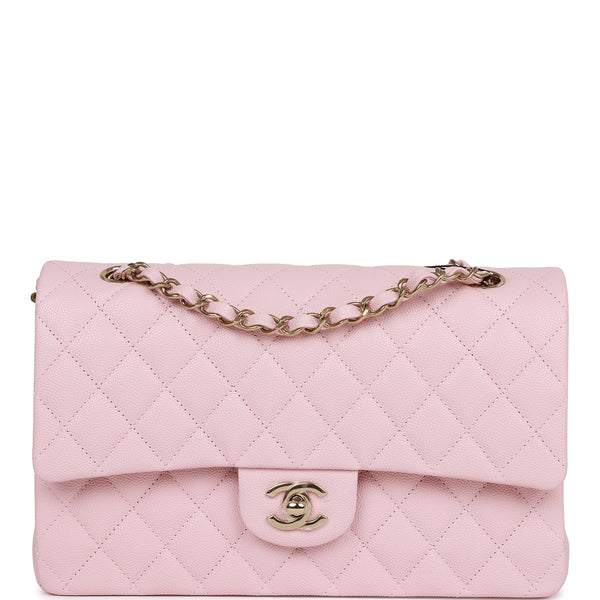 Chanel Pink Quilted Caviar Medium Classic Double Flap Bag – Madison Avenue  Couture