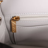 Chanel Pearl Crush Mini Rectangular Flap Bag Light Grey Lambskin Antique Gold Hardware