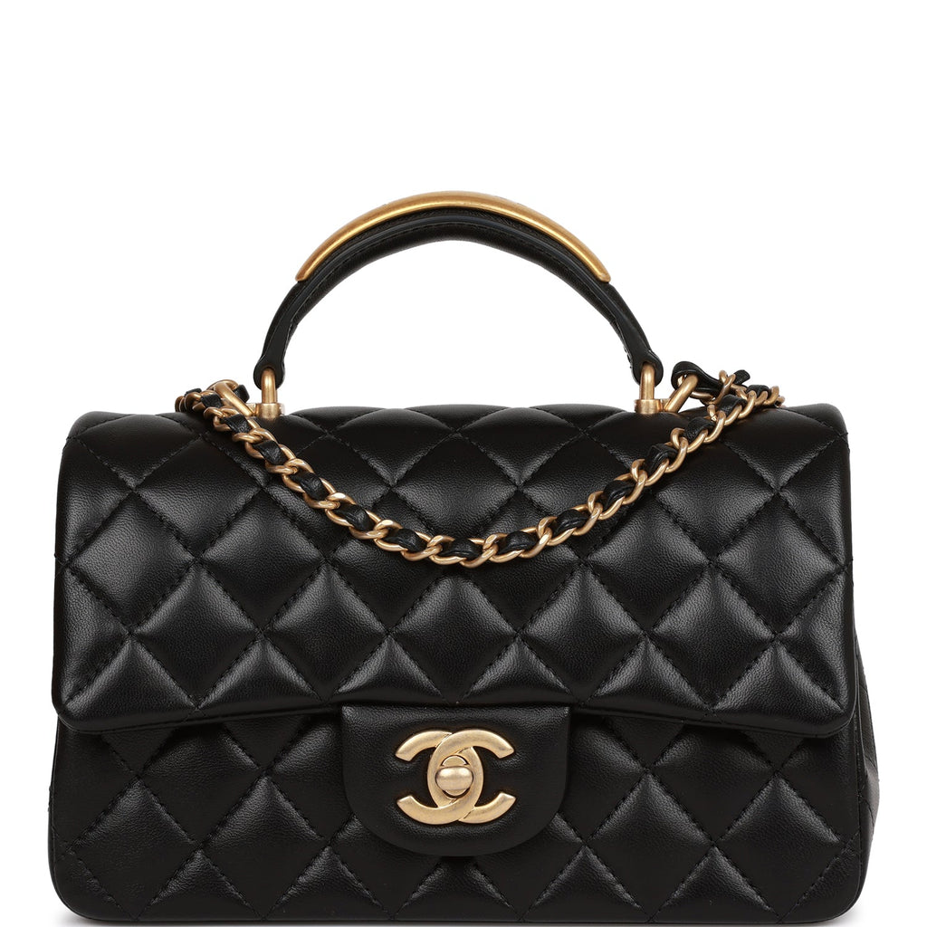 Chanel mini top handle lambskin Clearance