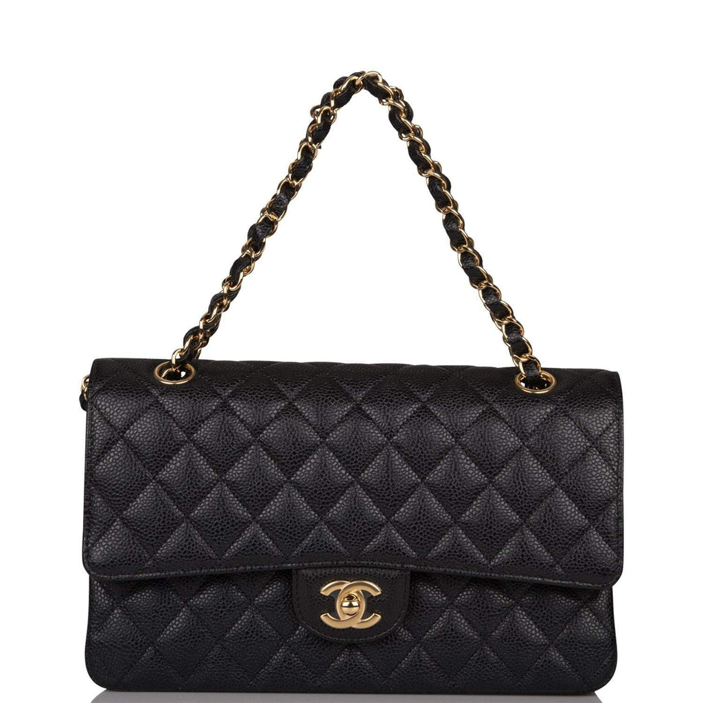 Chanel Medium Classic, Caviar, Black GHW - Laulay Luxury