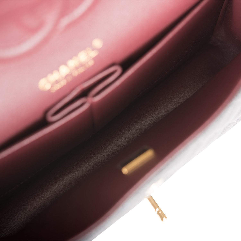 CHANEL Small Classic Handbag Grained Calfskin & Gold-Tone Metal
