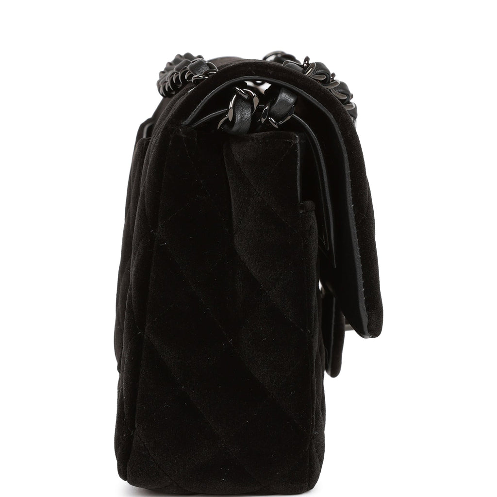 CHANEL Pre-Owned Medium Velvet Double Flap Shoulder Bag - Farfetch