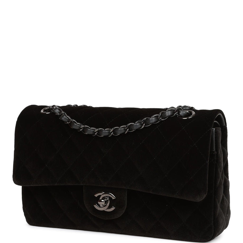 Chanel Multicolor Calfskin Medium Double Flap Bag Black Hardware ...
