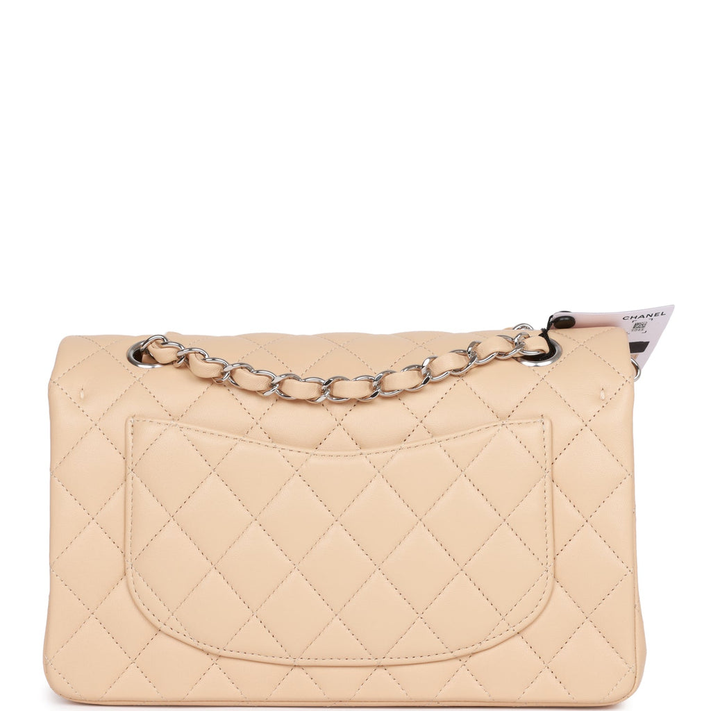 Beige Vinyl and Leather Lipstick Single Flap Silver Hardware, 2012, Handbags & Accessories, 2023
