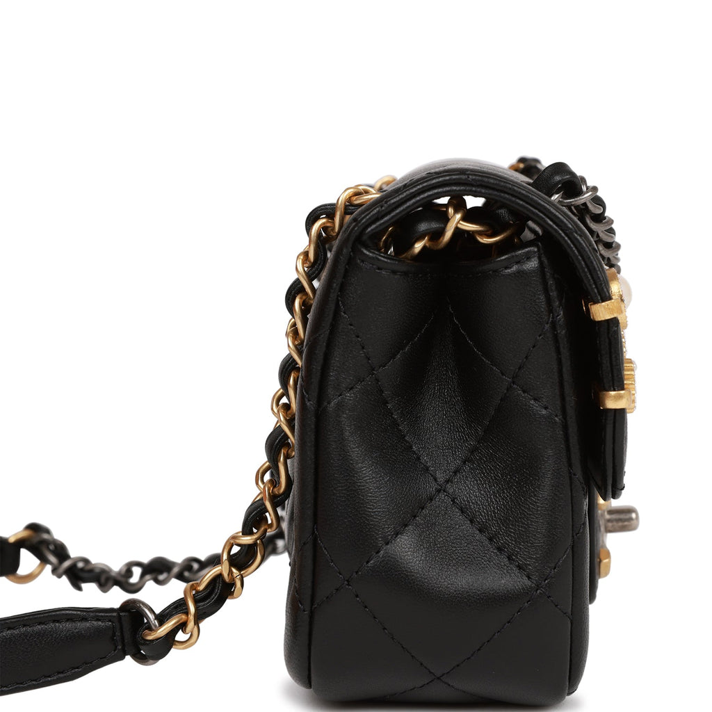 Chanel Coco Clips Black Lambskin Rectangular Mini Classic Flap – Madison  Avenue Couture