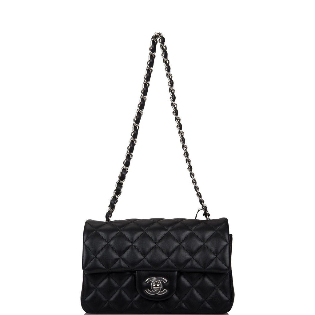 Chanel So Black Quilted Lambskin Mini Rectangular Classic Single Flap Black  Hardware, 2021 Available For Immediate Sale At Sotheby's