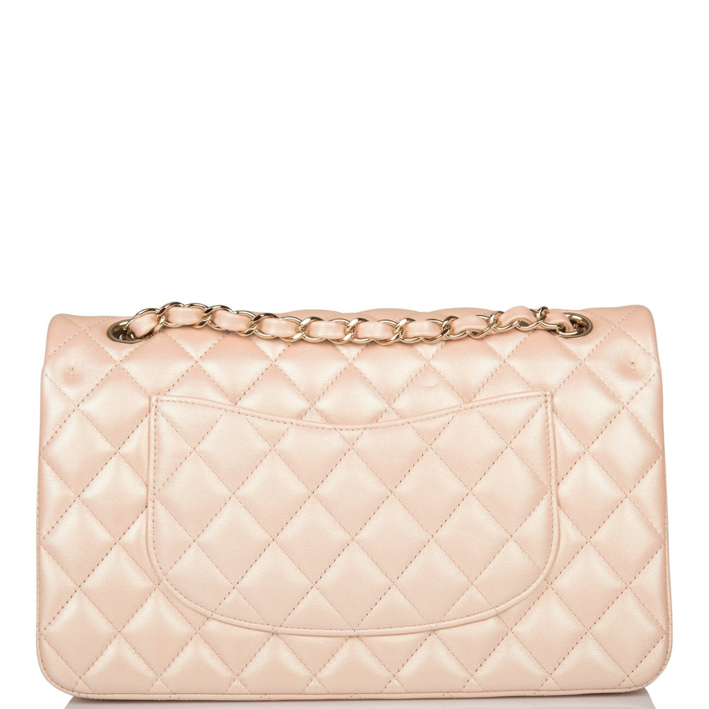 Chanel Beige Iridescent Quilted Calfskin Medium Classic Double Flap – Madison  Avenue Couture
