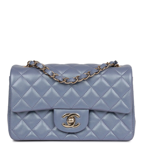 Chanel // Pastel Blue & Purple Iridescent Ombre Medium Flap Bag