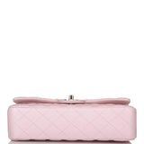 Chanel Medium Classic Double Flap Bag Pink Iridescent Lambskin Light Gold Hardware