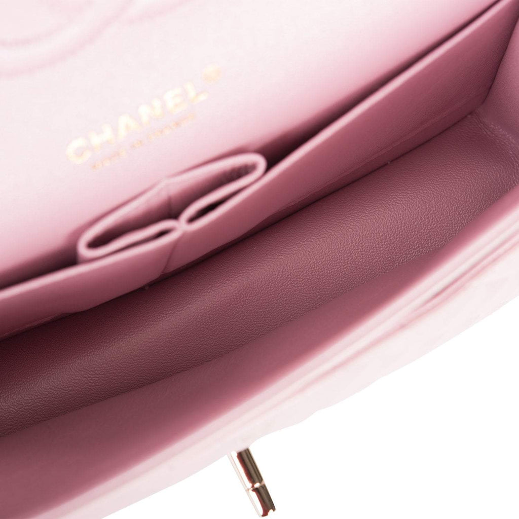 Chanel Pink Calfskin Pure Classic Double Flap Medium Q6B2H03PP0000