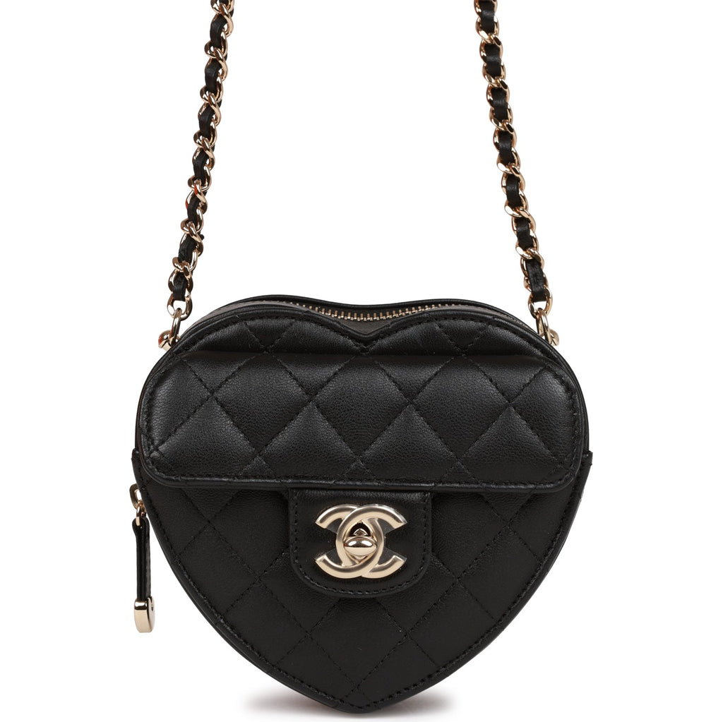 Buy Chanel 22S CC in Love Blue Lambskin Quilted Clutch | Limited Edition Heart Bag Lghw
