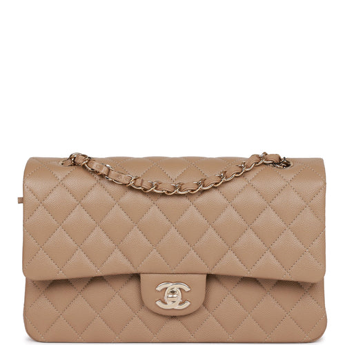 Chanel Brown Lambskin Medium Classic Double Flap Bag