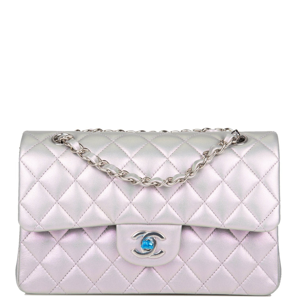 16C Chanel Purple Iridescent Purple Double Carry Classic Flap Bag –  Boutique Patina