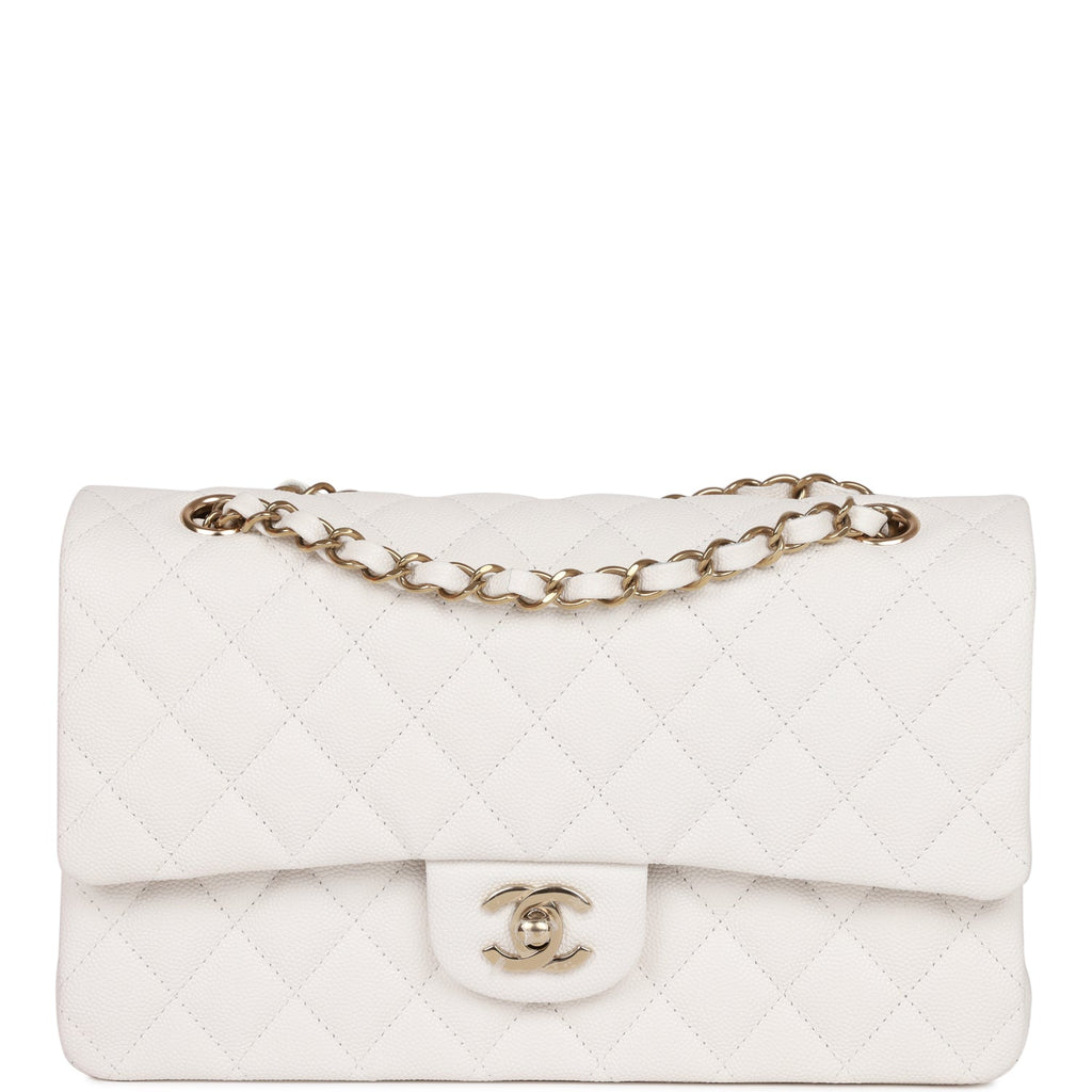 white chanel classic double
