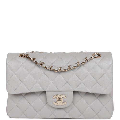 Chanel Taupe Gray-Beige Chain Around Crossbody Flap Bag SHW