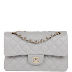 Chanel Mini Quilted Trendy CC Clutch With Chain Grey Lambskin Gold Har –  Coco Approved Studio