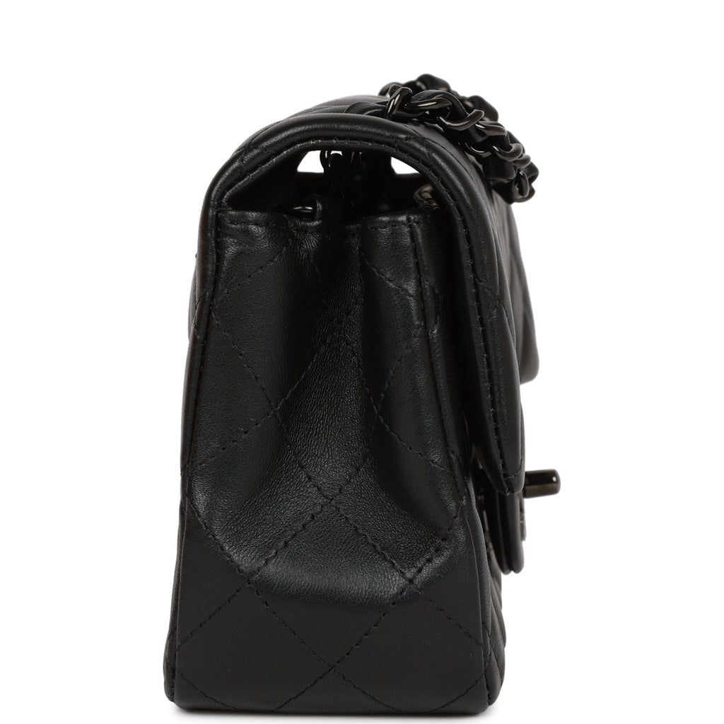 Chanel SO Black Quilted Lambskin Rectangular Mini Classic Flap Bag