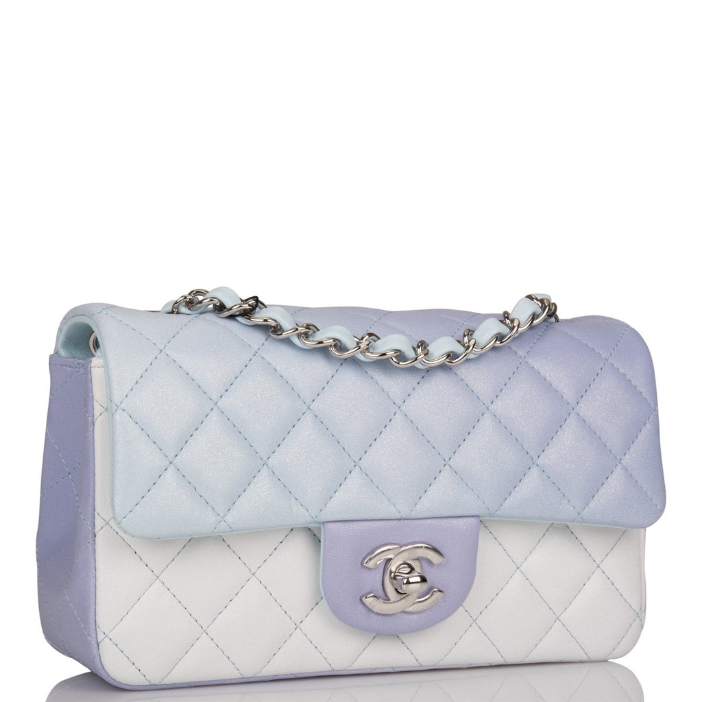 Chanel Blue Ombre Quilted Lambskin Rectangular Mini Classic Flap – Madison  Avenue Couture