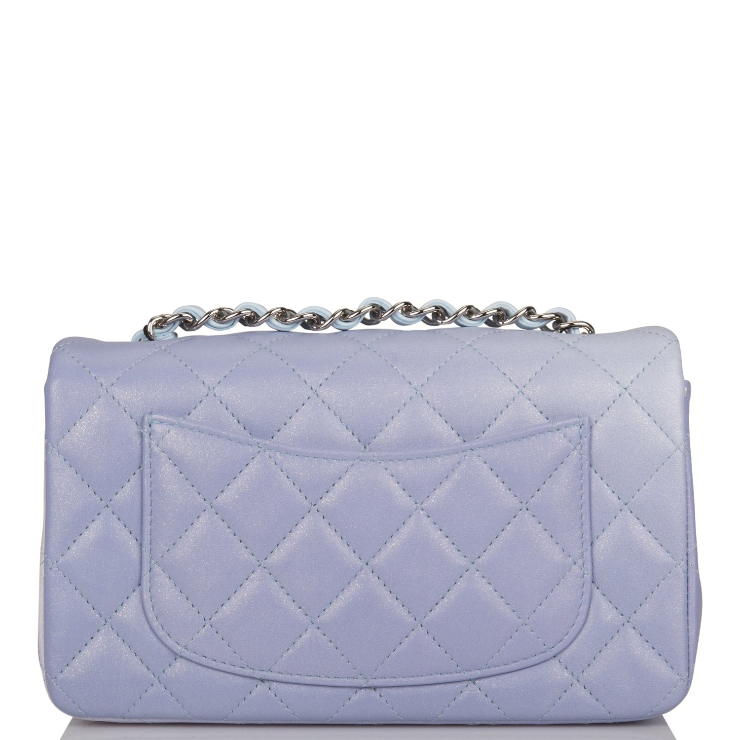 Chanel Blue Ombre Quilted Lambskin Rectangular Mini Classic Flap
