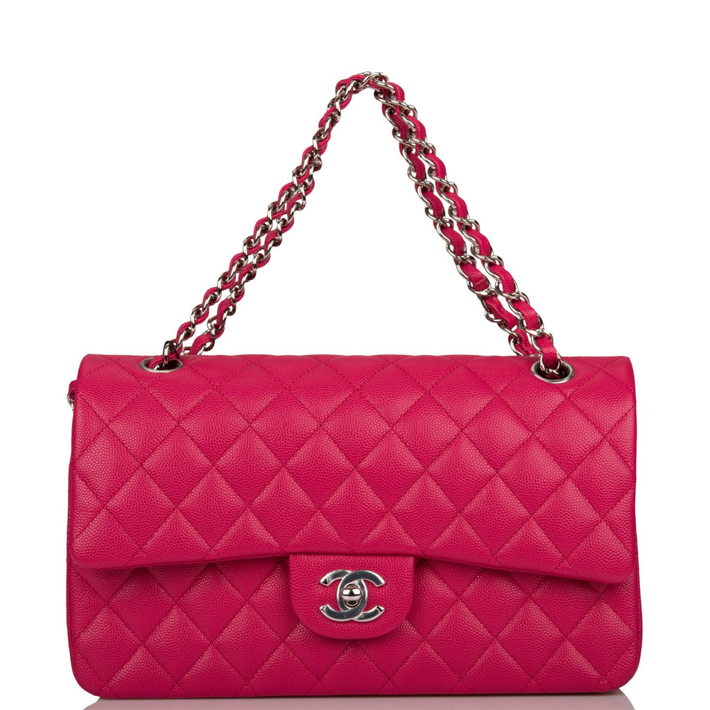 Chanel Pink Caviar Medium Classic Double Flap Bag Light Gold Hardware –  Madison Avenue Couture