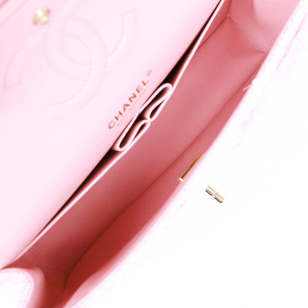 Chanel Tweed Flaps: Sakura Pink For Spring - BAGAHOLICBOY