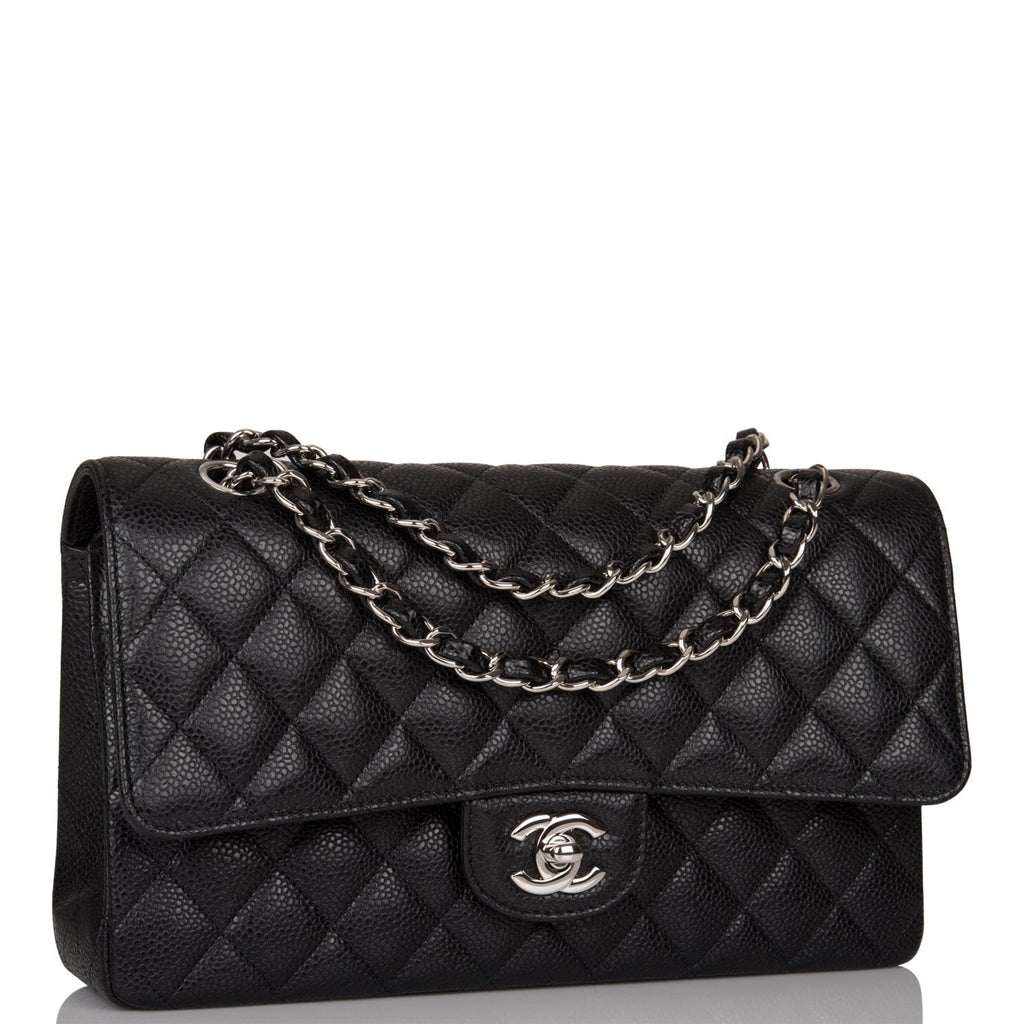 CHANEL My Everything Caviar Quilted Leather Flap Shoulder Bag White