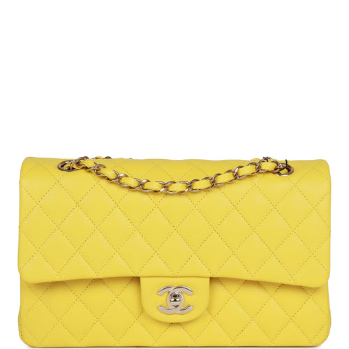 Vintage Chanel Medium Classic Double Flap Bag Yellow and Multicolor Fl –  Madison Avenue Couture