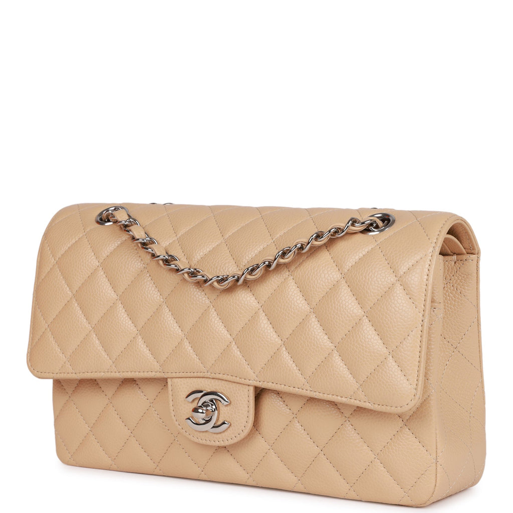Chanel Medium Classic Double Flap Bag Black Quilted Caviar Gold Hardwa – Madison  Avenue Couture
