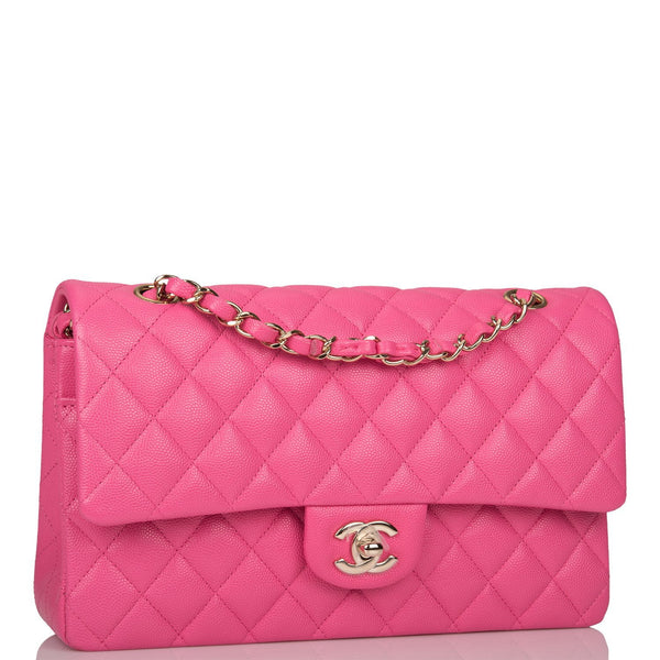Chanel Pink Quilted Calfskin Divine Flap Bag Medium Q6B42T3PP7000