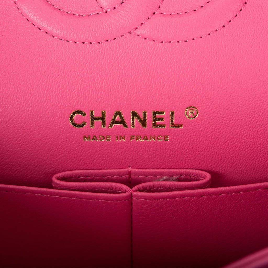 Chanel Pink Quilted Caviar Medium Classic Double Flap Gold Hardware, 2020  Available For Immediate Sale At Sotheby's