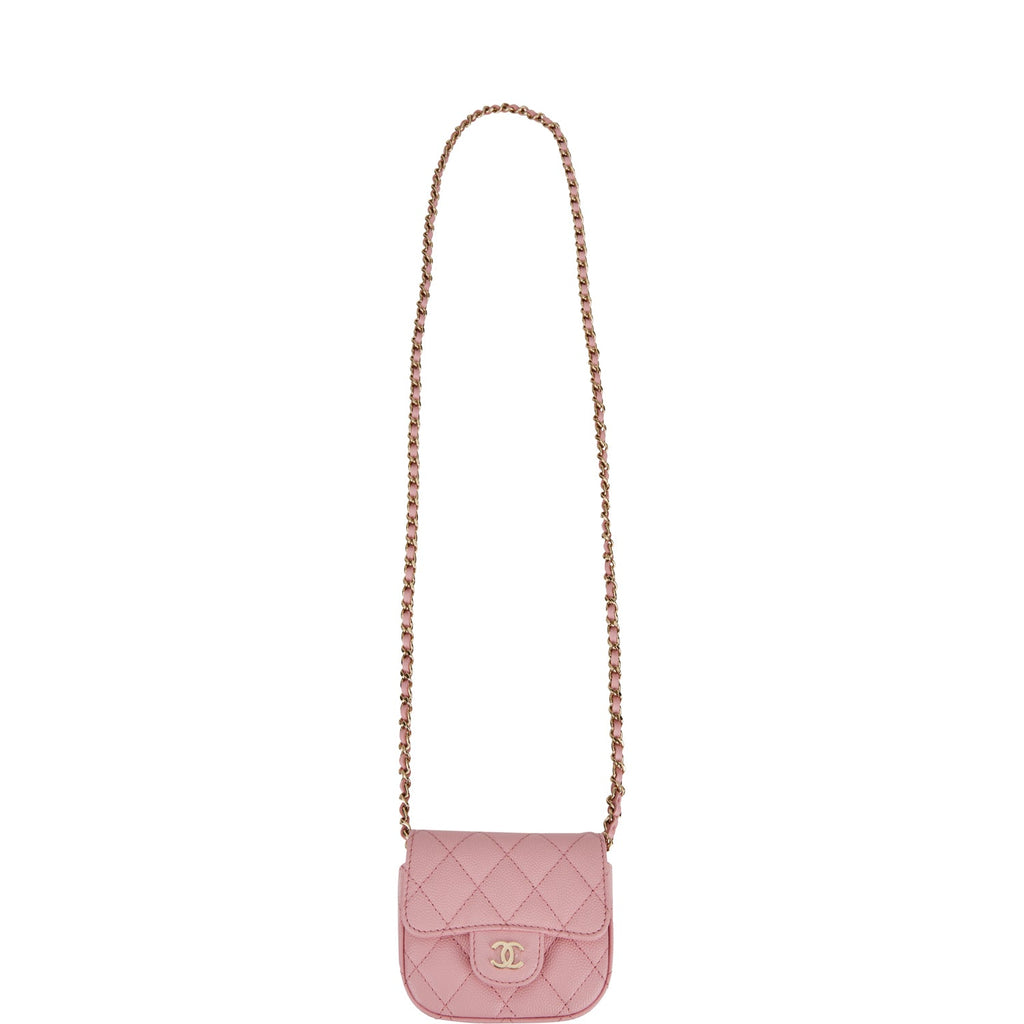 Chanel Mini Clutch With Chain Bag Pink Caviar Gold Hardware – Madison  Avenue Couture