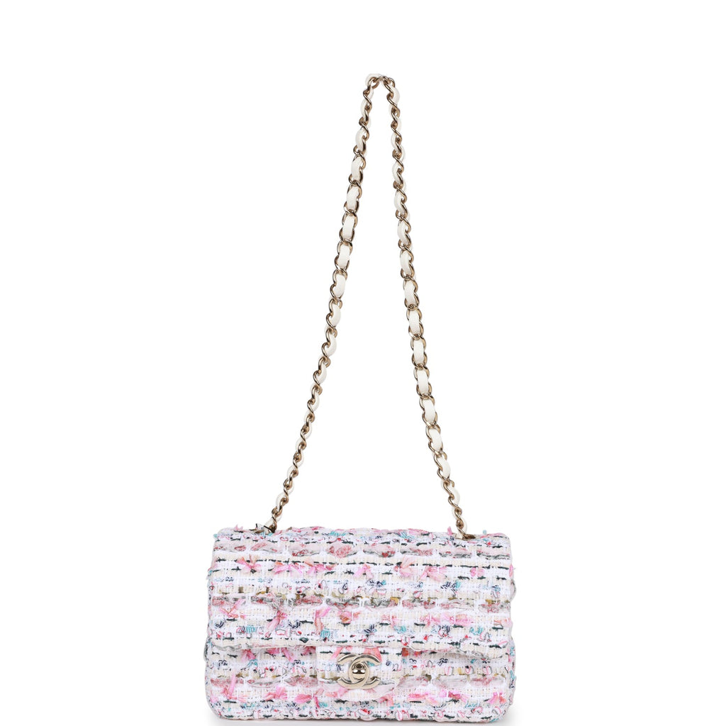 Chanel Mini Rectangular Flap Bag Multicolor Tweed Light Gold Hardware –  Madison Avenue Couture