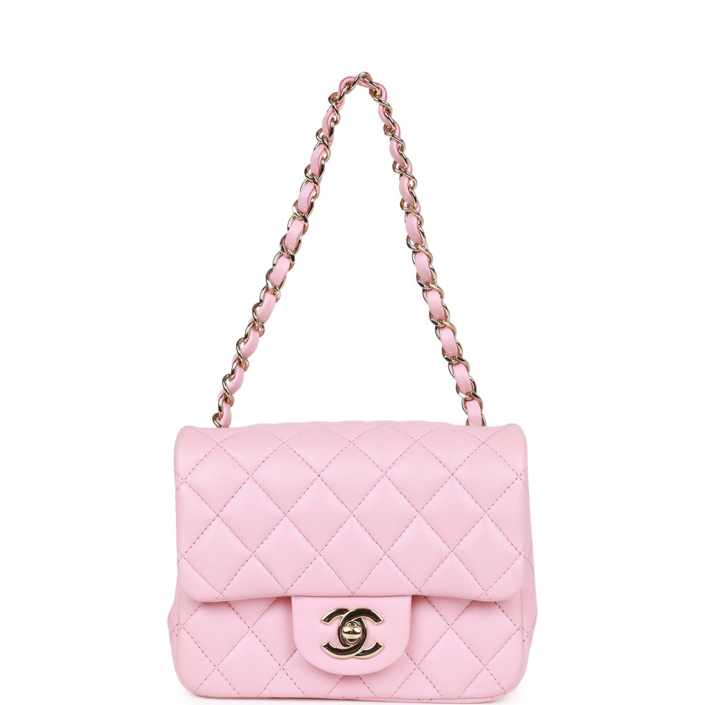 Chanel Rose Quilted Lambskin CC Funky Town Large Flap Bag
