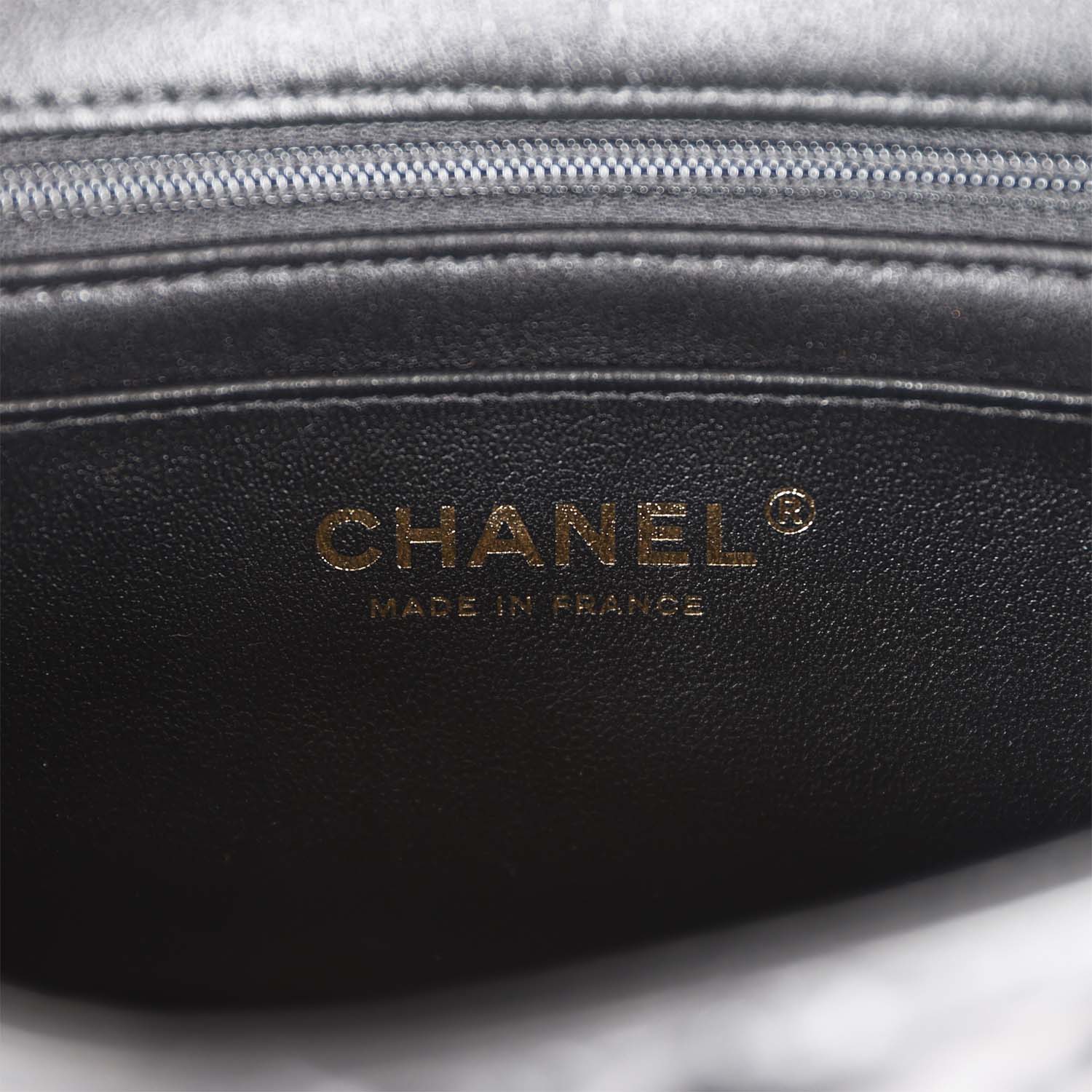 Chanel Mini Rectangular Flap with Top Handle Black Lambskin Antique Go