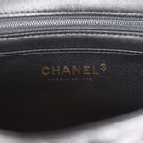 Chanel Mini Rectangular Flap with Top Handle Black Lambskin Antique Gold Hardware