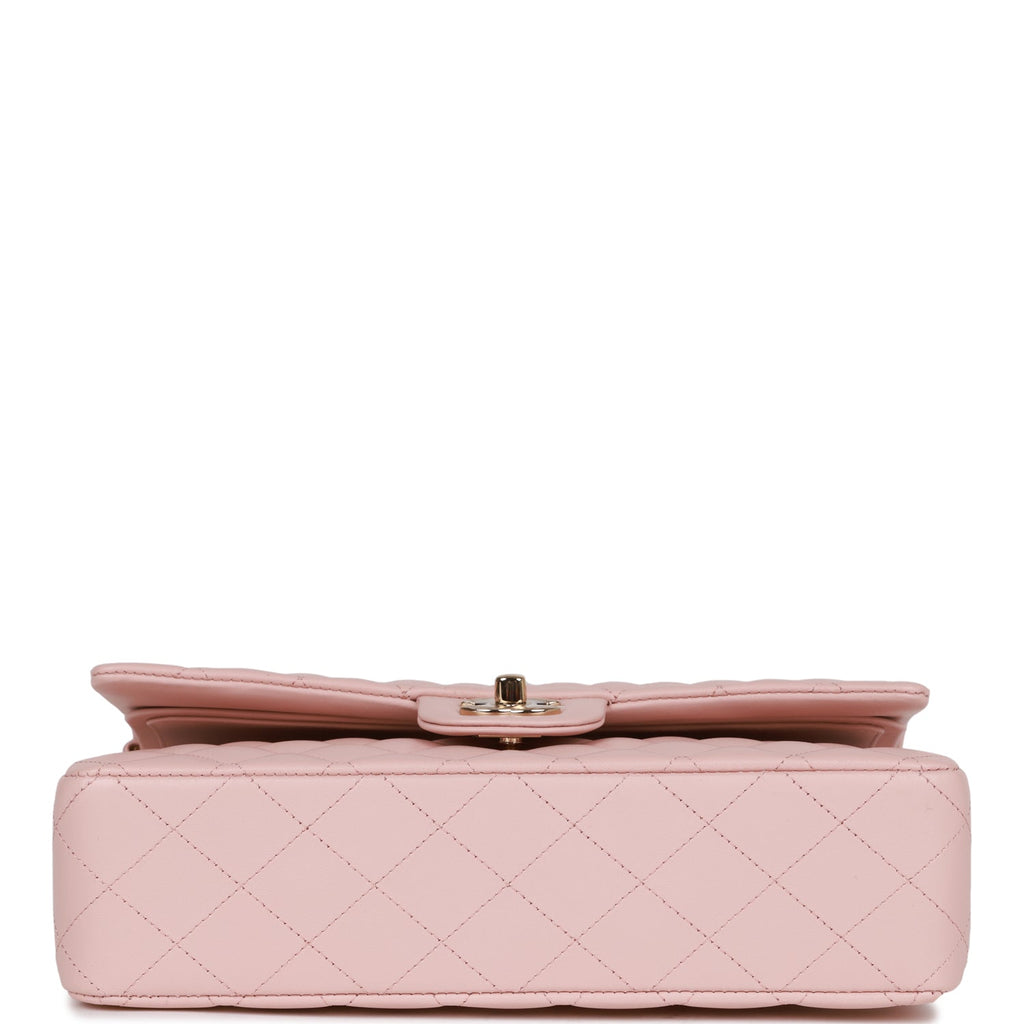 Chanel Classic M/L Medium Flap Quilted Light Pink Lambskin Matte