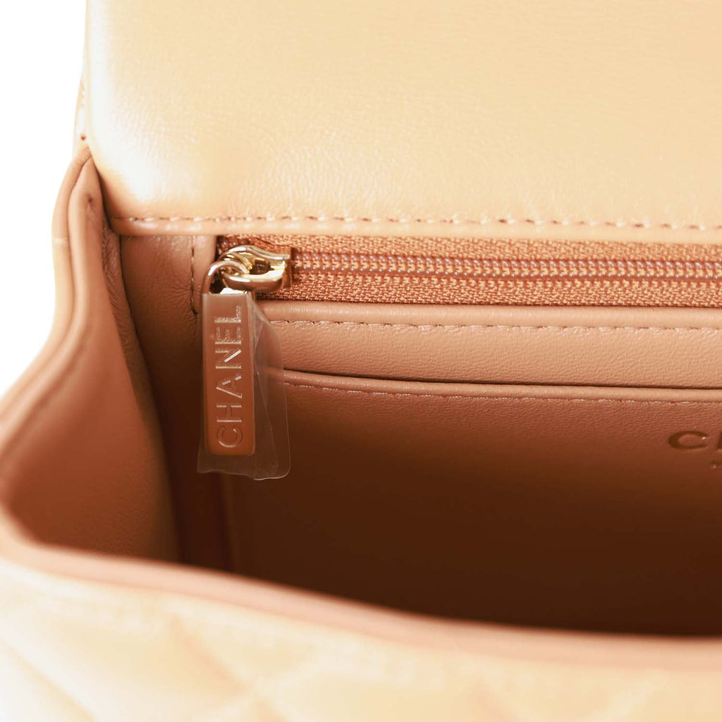 Chanel Pink Quilted Lambskin Leather Shoulder Bag