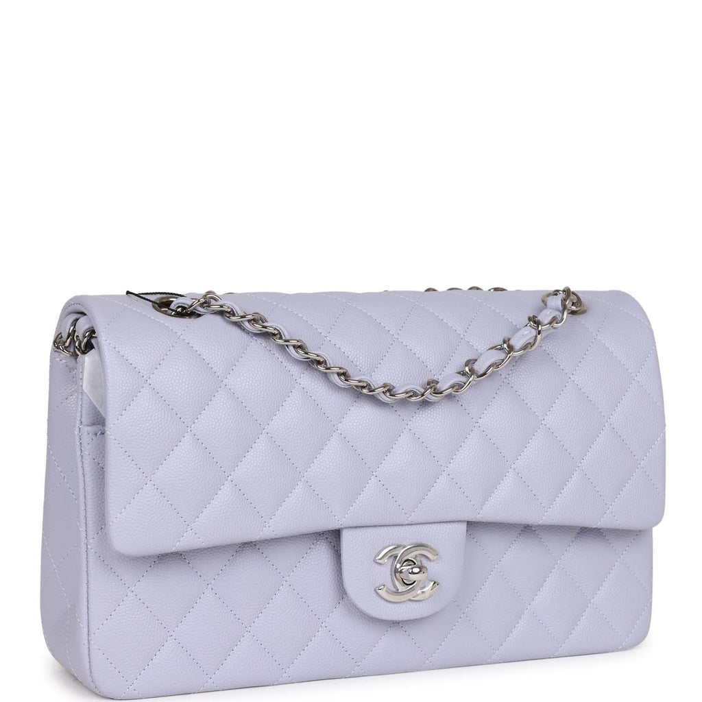 Caviar Quilted Medium Double Flap Light Purple – Trends Luxe