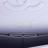 Chanel Medium Classic Double Flap Light Purple Caviar Silver Hardware