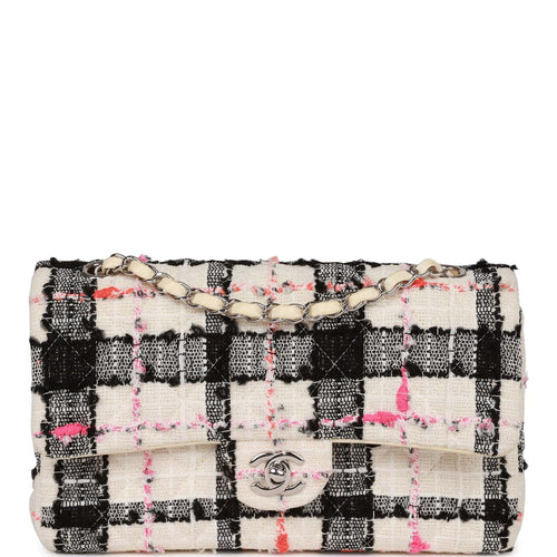 Wallet on chain 2.55 tweed crossbody bag Chanel Silver in Tweed