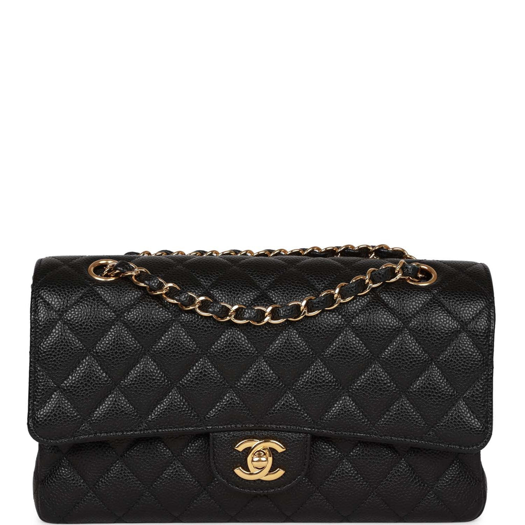 Chanel Black Quilted Grained Leather Golden Class WOC Clutch Bag - Yoogi's  Closet