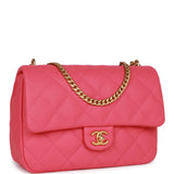 Chanel Medium Sweetheart Crush Flap Bag Pink Caviar Antique Gold Hardware