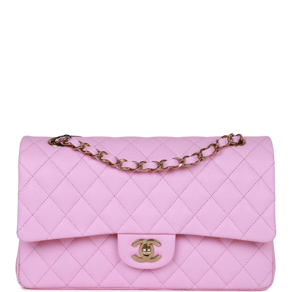 Chanel Medium Classic Double Flap Bag Lilac Caviar Gold Hardware – Madison  Avenue Couture