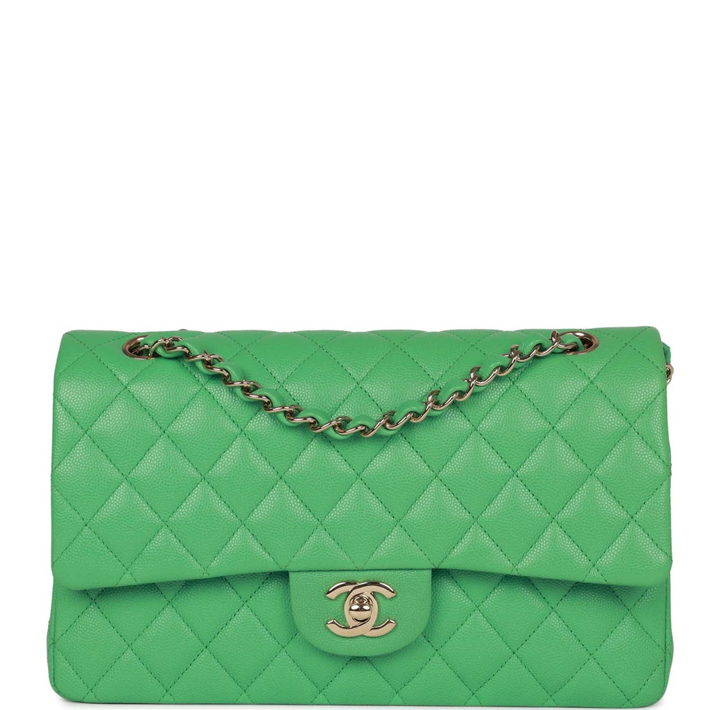 Chanel double flap green Clearance