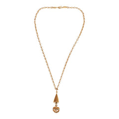Vintage Chanel Gold Plated Interlocking CC Necklace