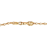 Vintage Chanel Gold Plated Interlocking CC Necklace