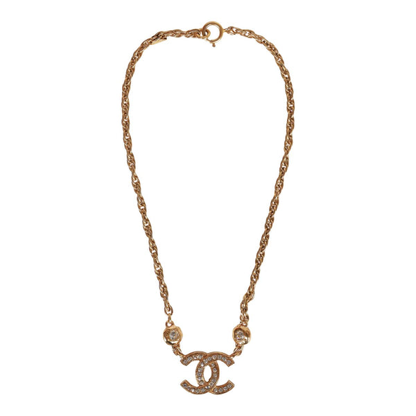 Chanel Gold Vintage 90's 1996 Spring Logo Cc Turnlock Choker Rare Necklace  For Sale at 1stDibs