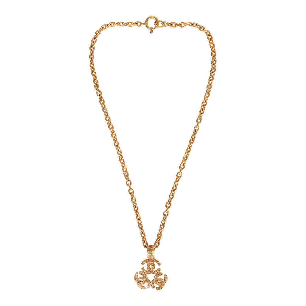 VINTAGE CHANEL Gold-plated necklace